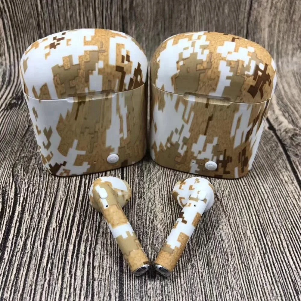 

Hot sell cheap price i7s TWS popular camouflage colorful small wireless headset in ear mini bt earphone, N/a