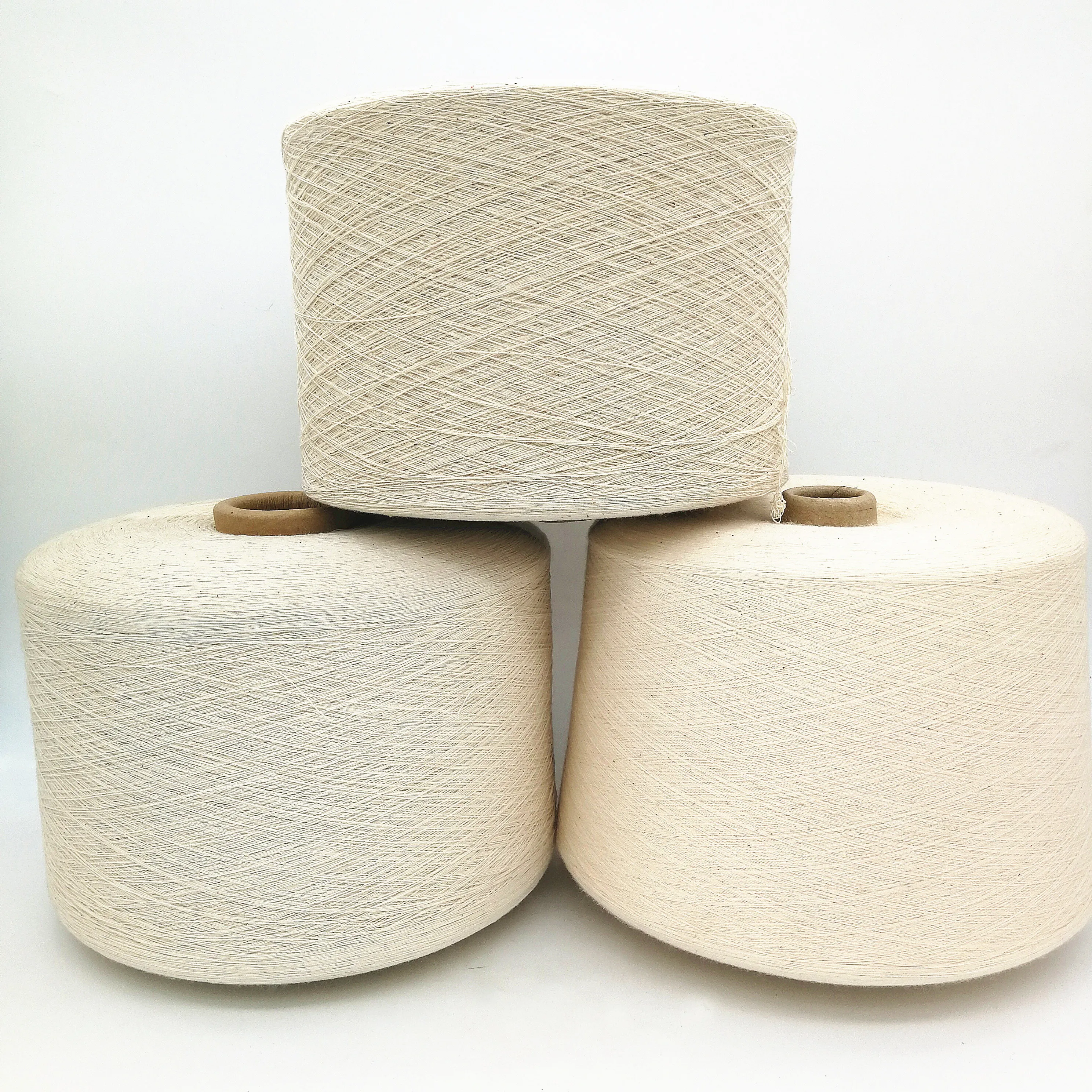 
7S 10S 12S 16S 18S 20S 40S Virgin white 100% cotton yarn open end spinning spun yarn for weaving knitting tshirt sock yarn 