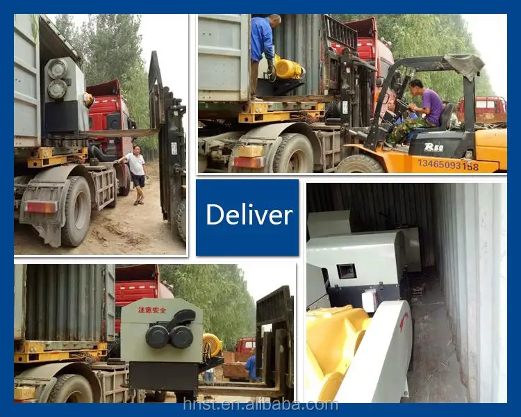Tire block cutter recycling machine