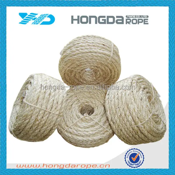 3 Ply Sisal Twisted Rope Natural Garden Twine 9mm Sisal Rope Untreated