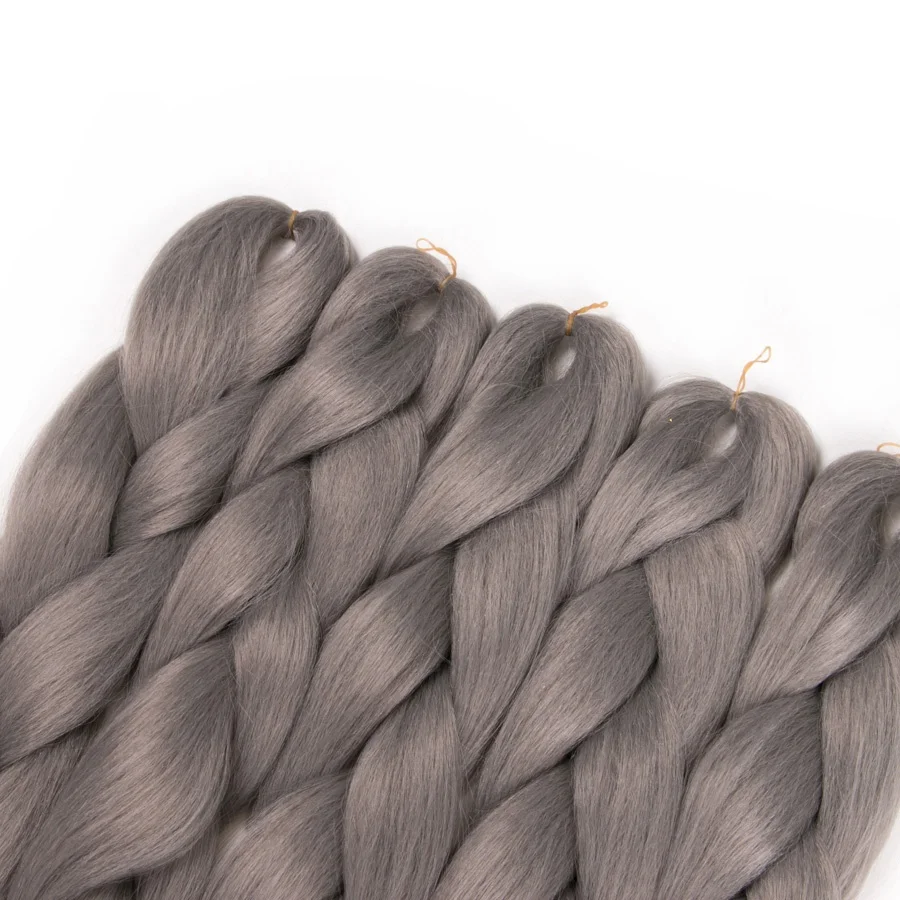 Ombre Color Synthetic Jumbo Braid Hair Heat Resistant Fiber 48 Inch Braided Hair for Woman Top Quality Colored