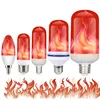 LED Flame Effect Light Bulbs - 3 Modes LED Flickering Fire Flame with Upside Down Effect, E26 Simulated Decorative Lights