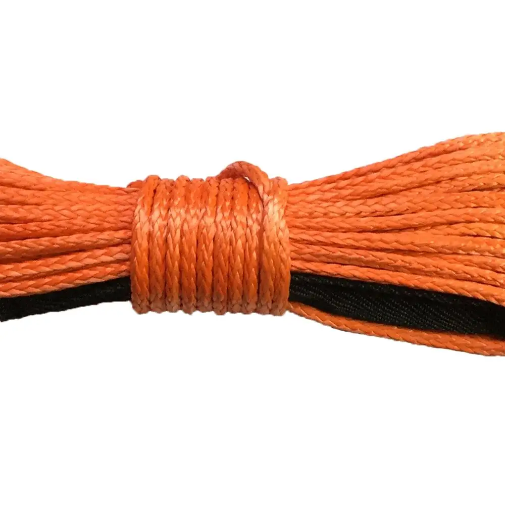 

Orange 6mm*15m 12 Strand UHMWPE Winch Rope for ATV/USV