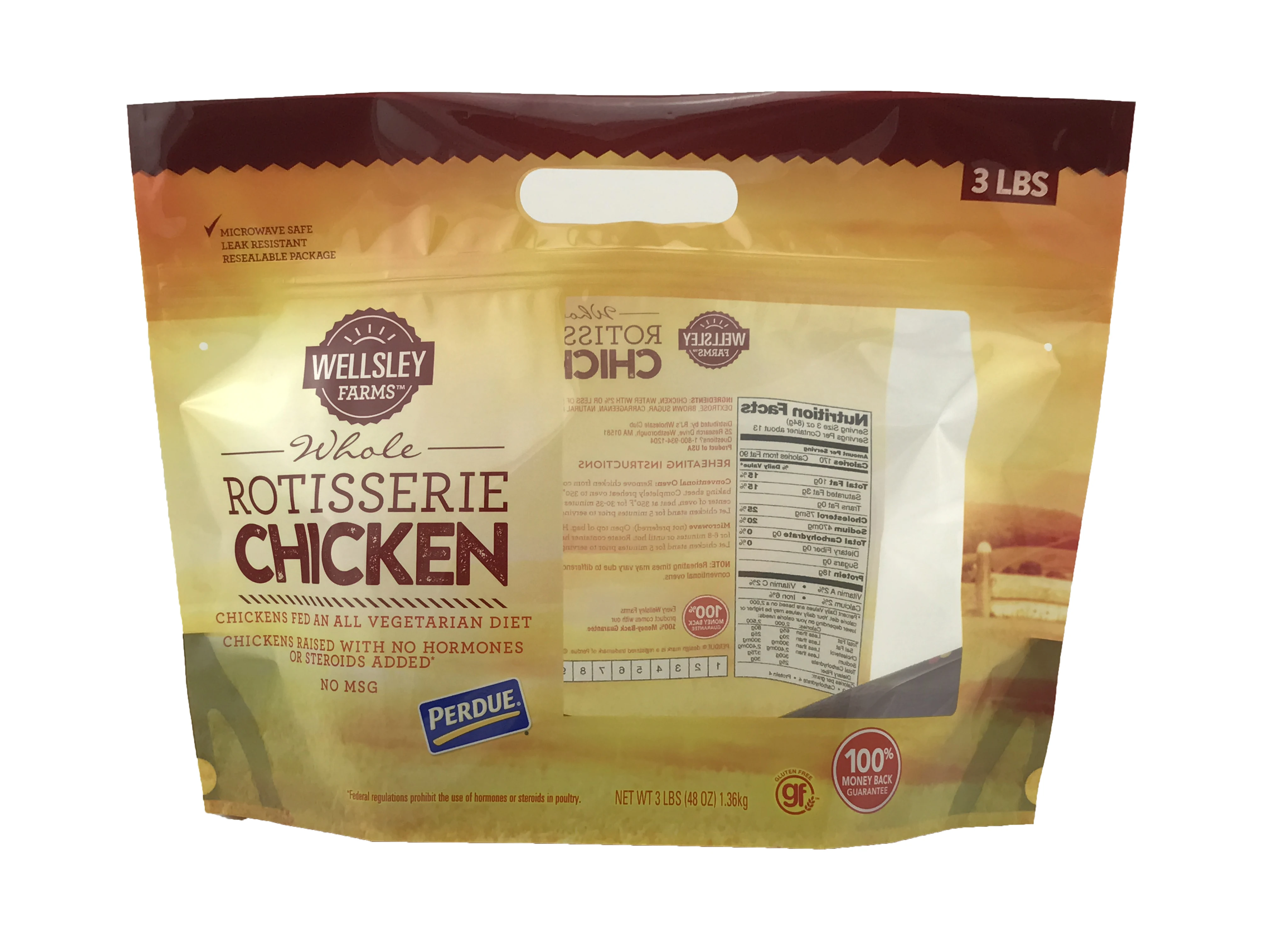 
China Manufacture High Quality Stand up Zip lock Roast Chicken Packaging Bag 
