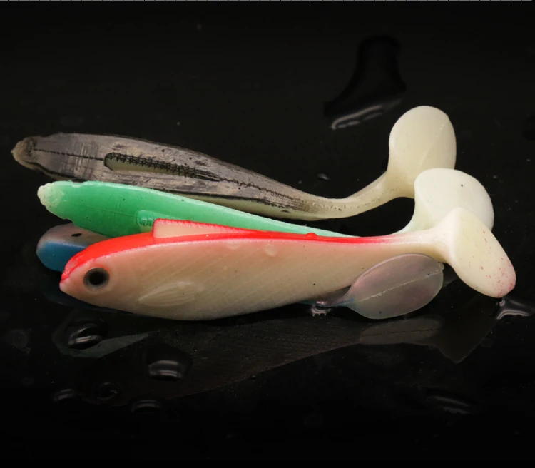 3g/7cm Swimbait Soft Plastic Bass Fishing Lure Shad Worm Artificial