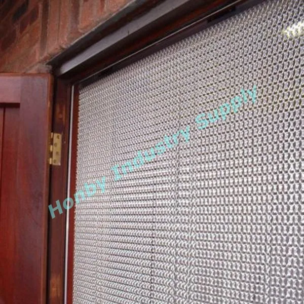 chain link door fly screen