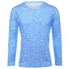 2018 NEW Trendy Summer Men T Shirt Casual Long Sleeve Slim Men's Basic Tops Tees Stretch T-shirt Chemise Homme Brand Clothing