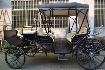 Black Horse Drawn Carriage Vis-vis For Sale - Buy Horse Drawn Carriage ...