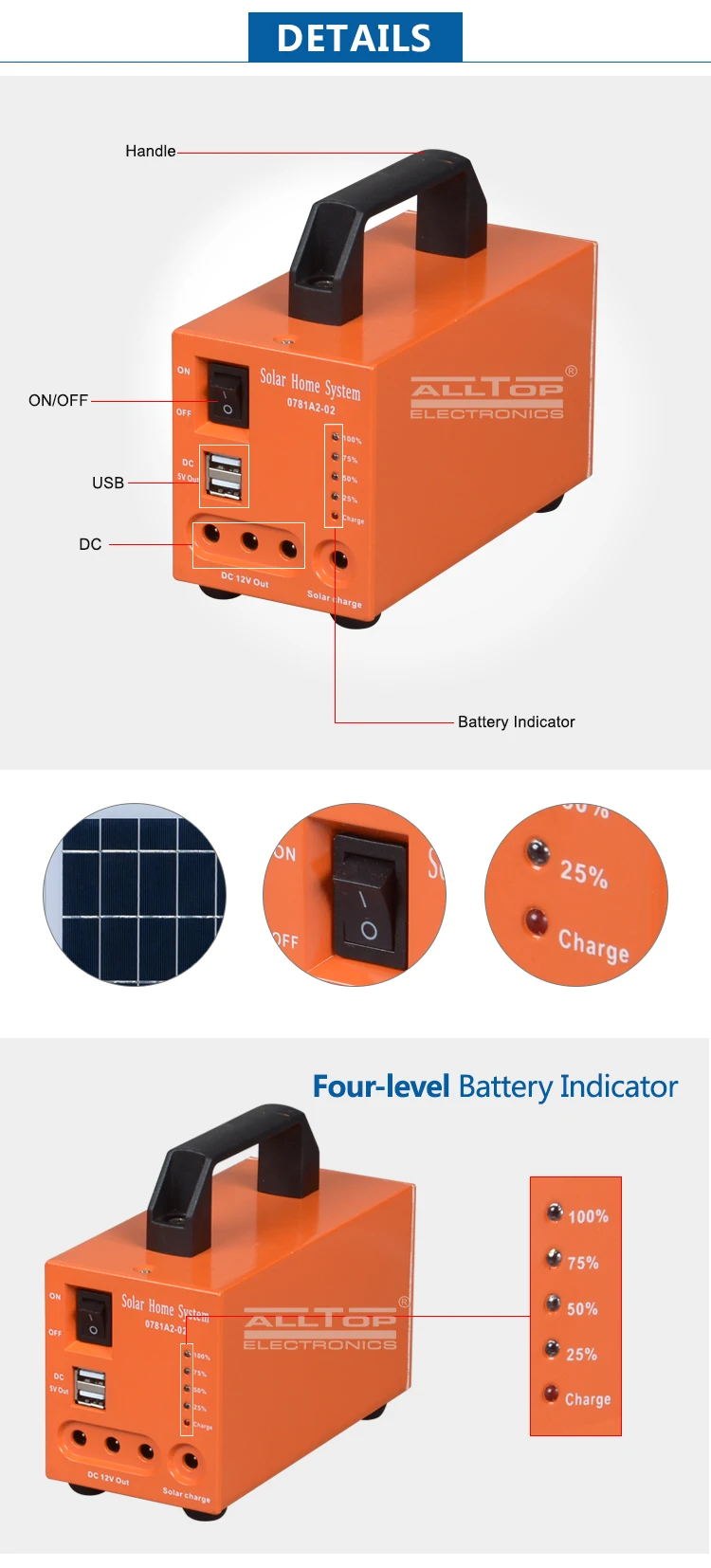 New product solar energy powered 20w 30w 50w solar system