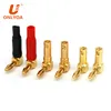 4mm angle banana plug 90 degree elbow audio plug brass gold plated long paragraph and short paragraph