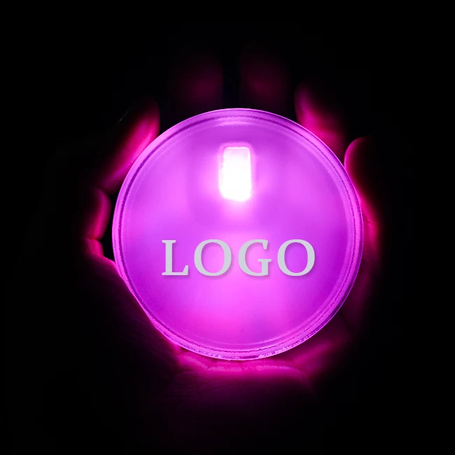 pink led badge