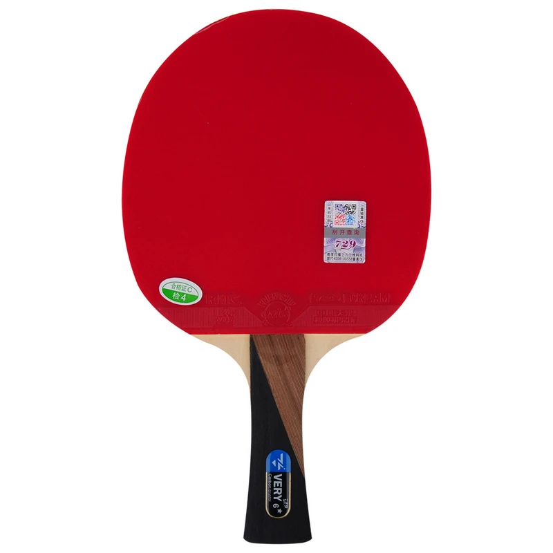 

Official original Professional Friendship 729 very 6 star table tennis racket suitable for table tennis competition, Red/black