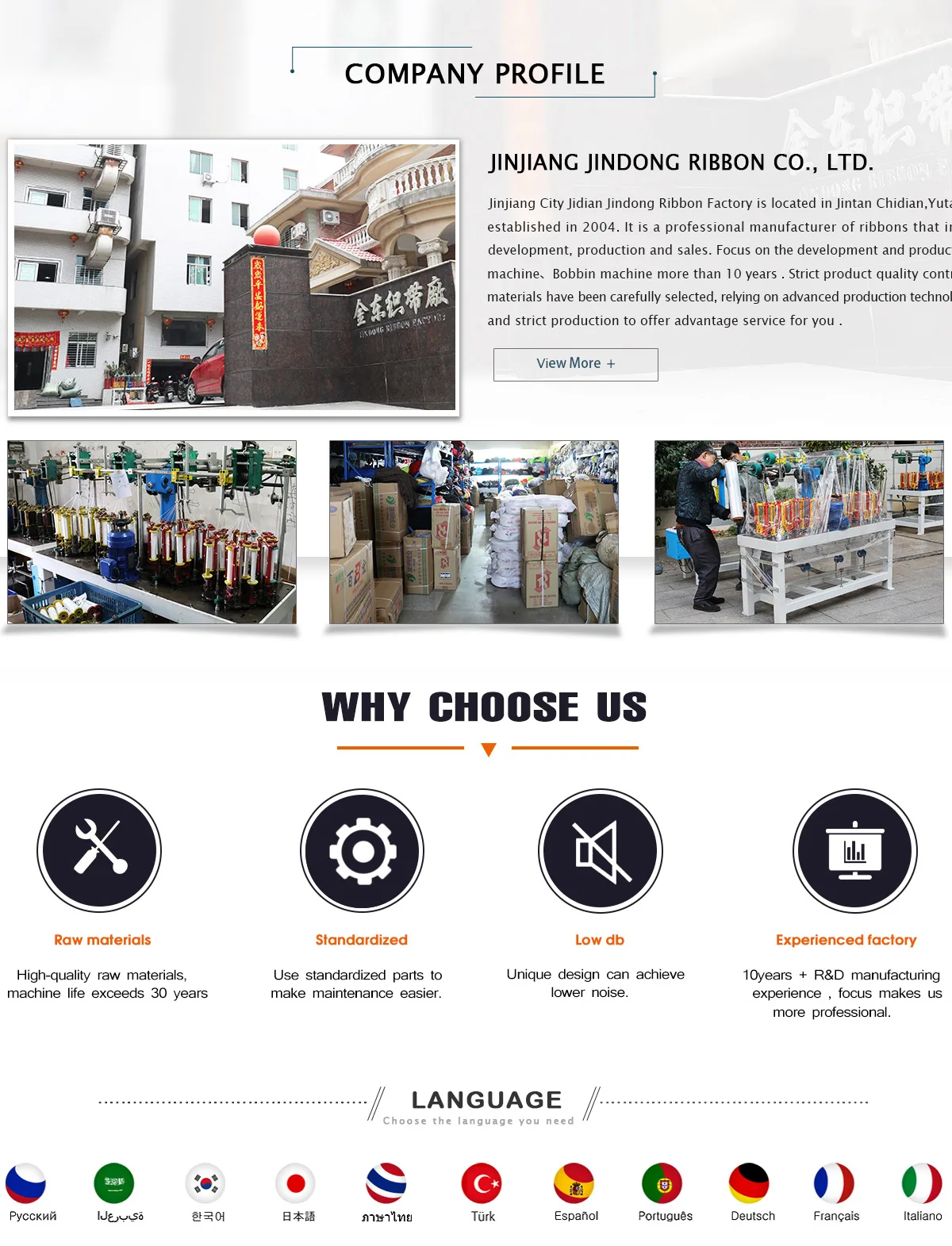 Jinjiang Jindong Ribbon Co., Ltd. - Braiding Machine, Tipping Machine