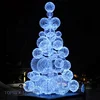 LED christmas ball outdoor artificial trees with lights