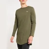 High quality Long line men's clothing, wholesale blank t shirts custom design embroidery logo t shirts