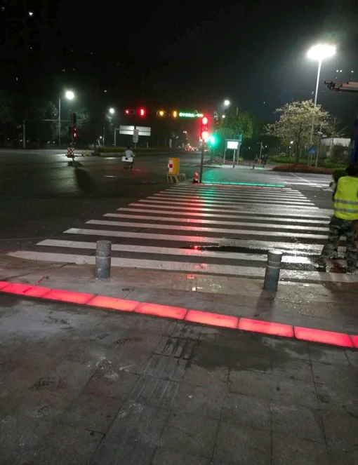 Pedestrian Road Crossing Floor Traffic Lights - Buy Floor Traffic 