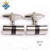 Solid design rectangle titanium steel cuff links XK173