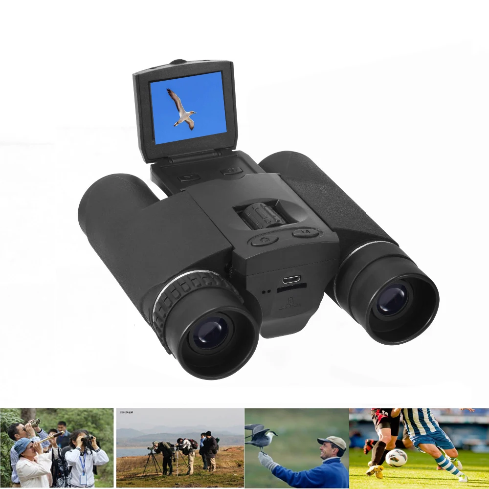 
2 in 1 HD 720P Digital Camera DVR with Binocular telescope DV Cam with LCD DB618 