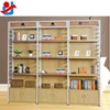 Delicate Customized Floor Standing Shop Racks And Shelves /Modern Showroom Display Shelf With Storage Cabinet