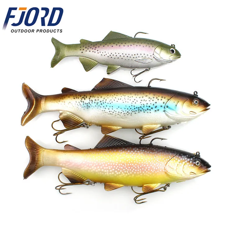 

FJORD 30cm 400g plastic fish  fish lead head soft fishing lure, Same as pictures