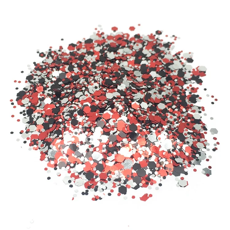 
Eco Friendly Chunky Powder Craft Holographic Glitter for Body Hair 