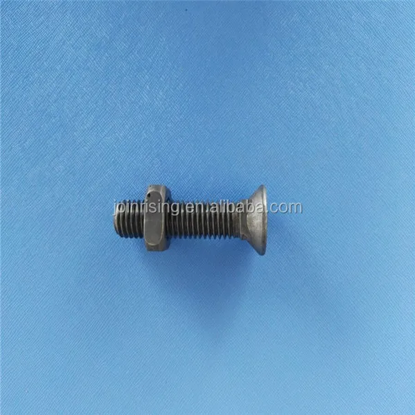 Whole Sale Mild Steel Plough Bolts With Square Nuts Natural Finish Low