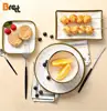 Melamine western round square shape dinnerware sets wholesale
