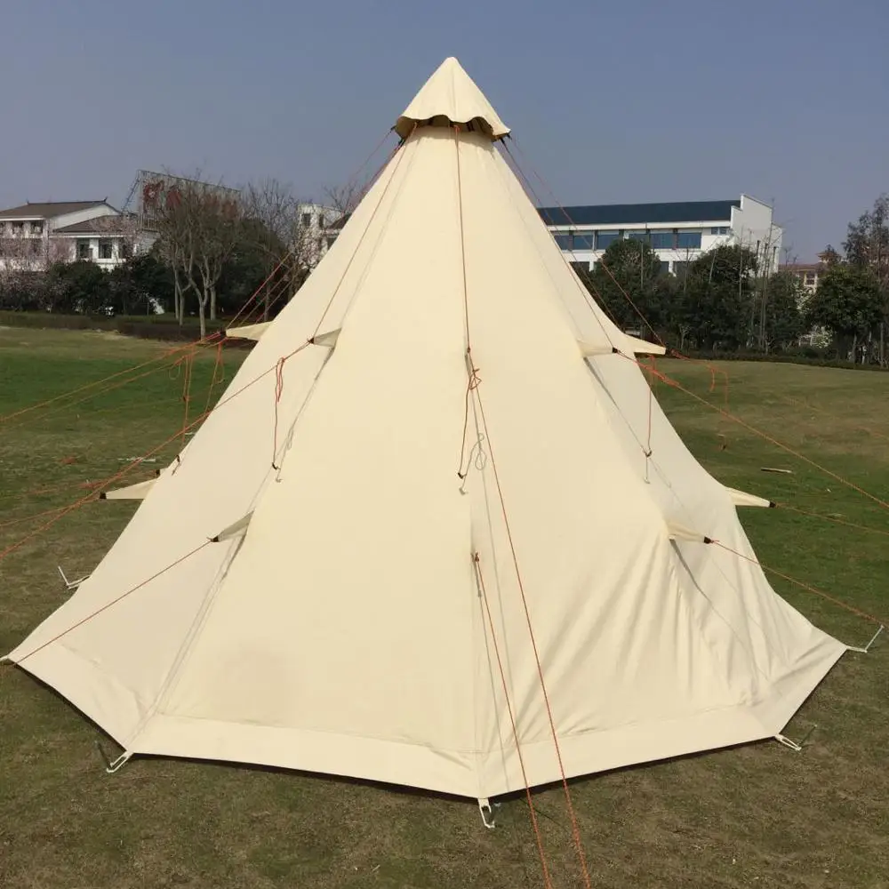 

5X5M Camping Tipi Tent 100% cotton canvas