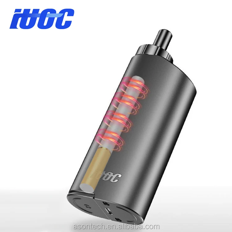 

2018 latest patented IUOC ecig heat not burn kits for real cigarette with lowest price, Black;red;silvery