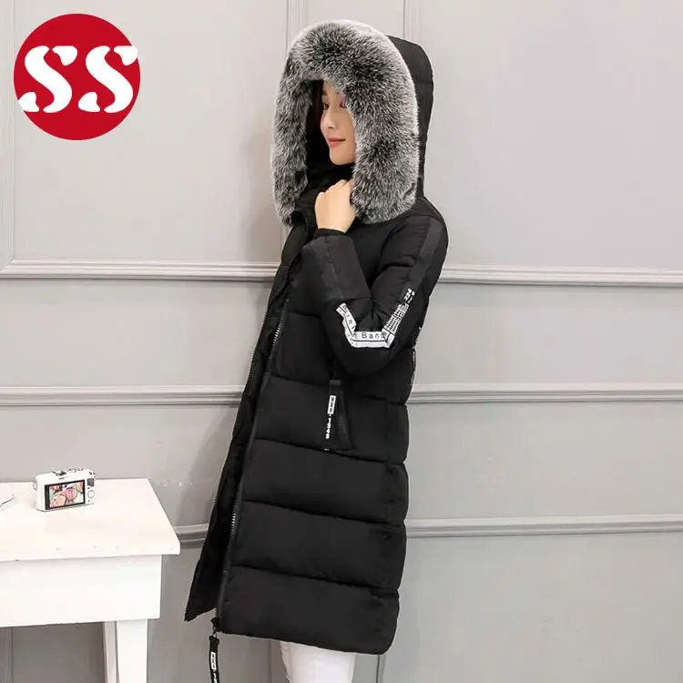 

warm heavy padding long winter coat for ladies
