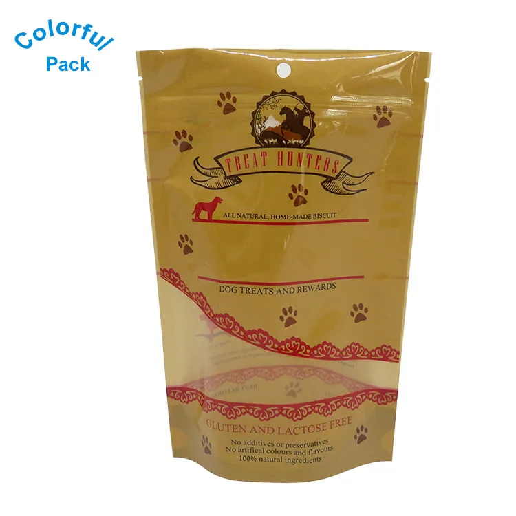 Customized Printed Zip Lock Pouch Doypack Plastic Dog Food Bag