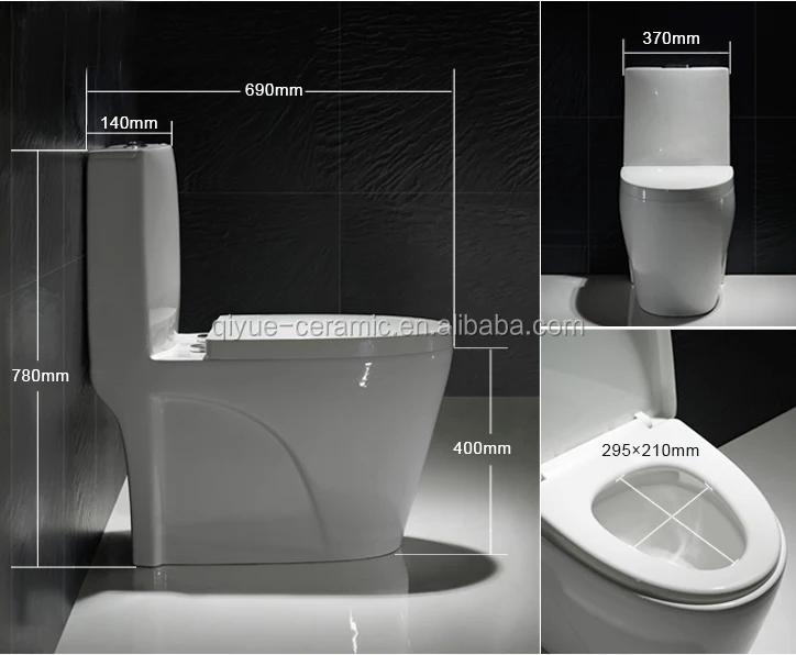 Modern Elegant Design Porcelain Bathroom Wc Toilets One Piece S Trap Floor Mounted Toilet Bowl 4145