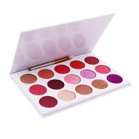 

15C glitter primer eyeshadow Private Label Make Up Cosmetics Pressed Glitter Matte Shimmer Eyeshadow Palette