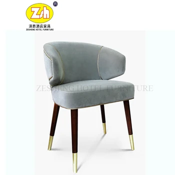 Foshan New Design Bend Wood Chair Wood Armchair Hotel Room Chair Zc-39