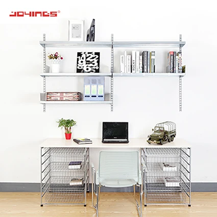 

Wall mount DIY Space Saving Solution Book Storage Shelf Study room Rack Book Shelf Wholesale wardrobe bedroom, Silver, white
