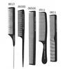 VMAE High Quality Cheap Hair Brush Barber Custom Logo Carbon Fiber Rat Tail Combs Brush