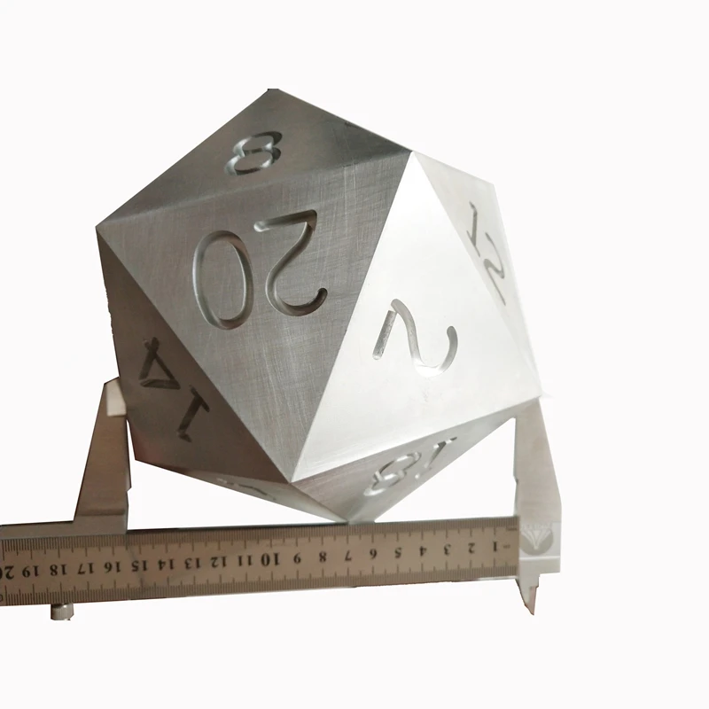 
Wholesale factory custom 15cm metal personality color polyhedral dice 