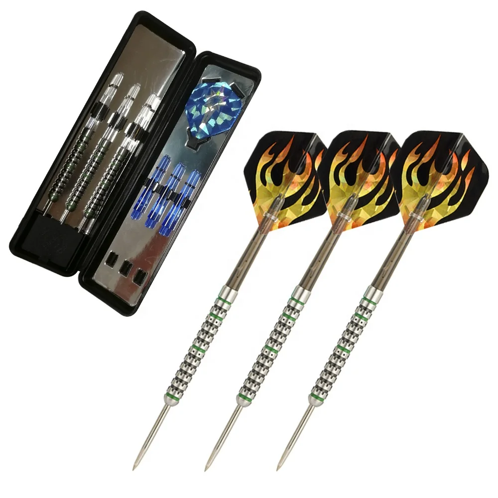 22.0g 24.0g Professional Steel tip 95% Tungsten darts barrel With Shafts & Flights