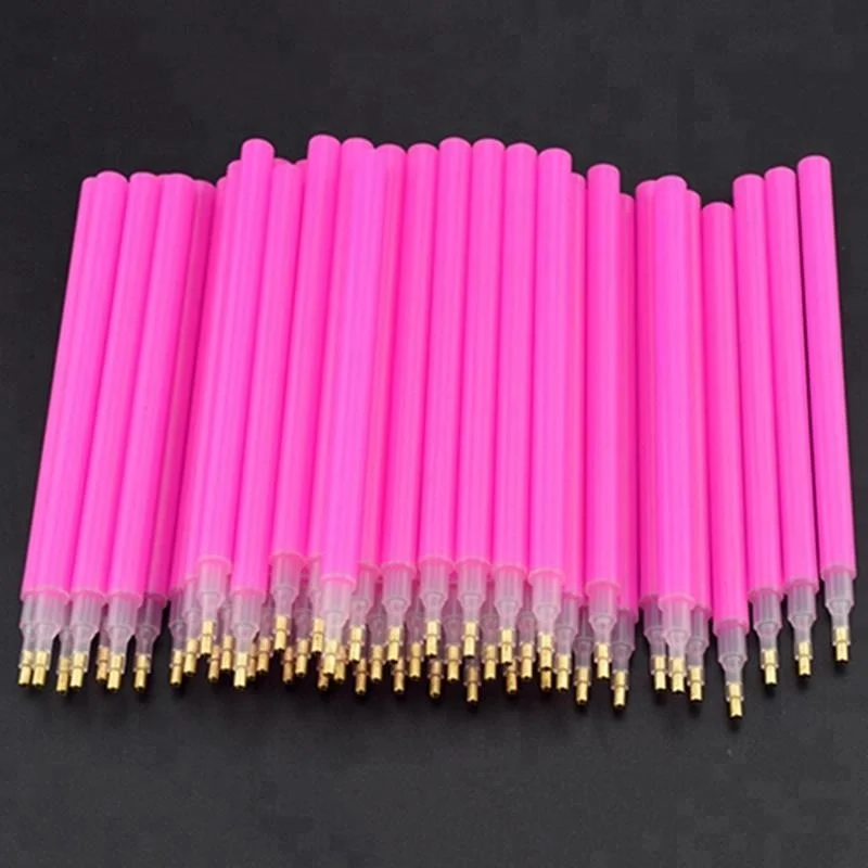 

Wholesale Acrylic Rhinestone Dotting Pens Tools Nail Art Painting Tool, Pink