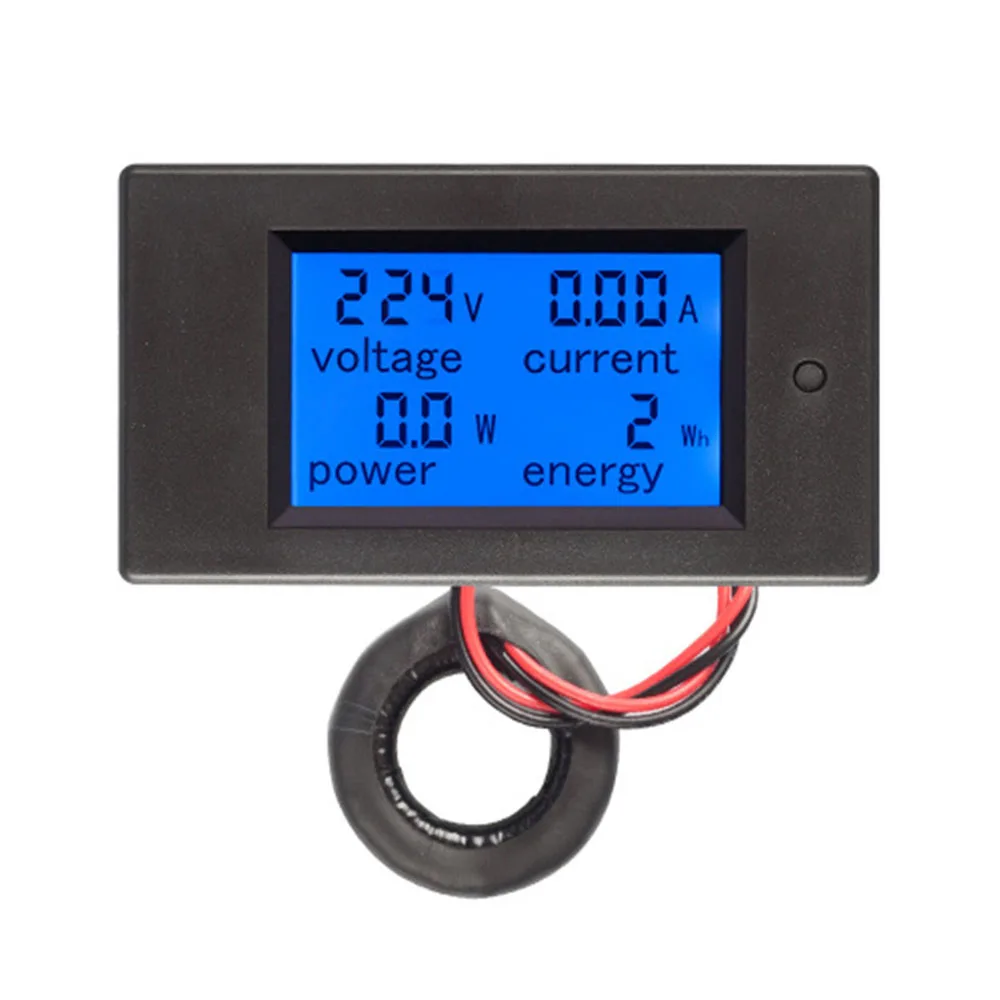 Digital Voltage Volt Current Meter Panel Power Energy LCD AC 80-260V 0-100A New