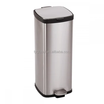 Commercial Stainless Steel Kitchen Trash Can Luxury Office Garbage