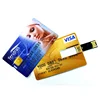 USB 2.0 interface ABS plastic material full color logo printing 4GB business card disk on key