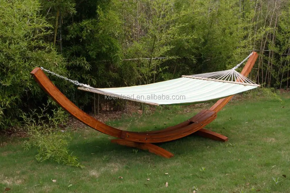 Outdoor Wooden Frame Hammock With Hanging Basket Chair Buy Wooden