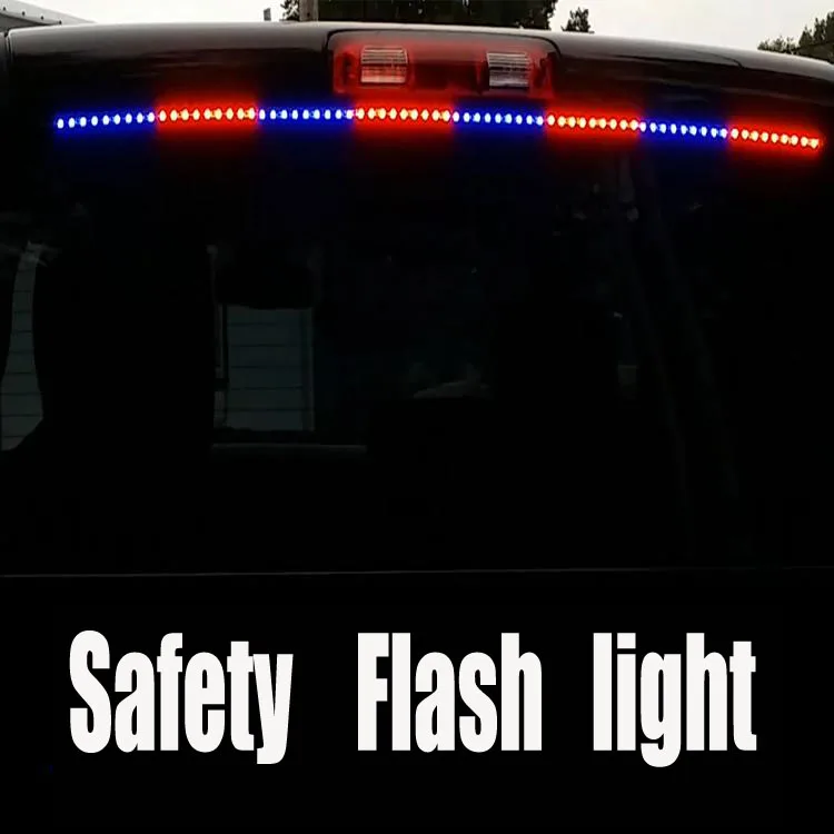 49" Window Strobe Warning Emergency Light Waterproof LED Vehicle Strobe Lights