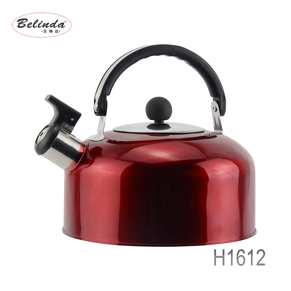 Houseware Colorful Boiling Water Stainless Steel Whistling Kettle for Induction Cooker H1612-11
