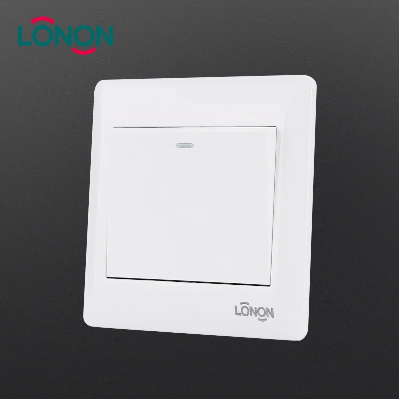 10 A/13A/16A Smart 1 Gang 1 Way Wall  Light Push electrical wall switch prices