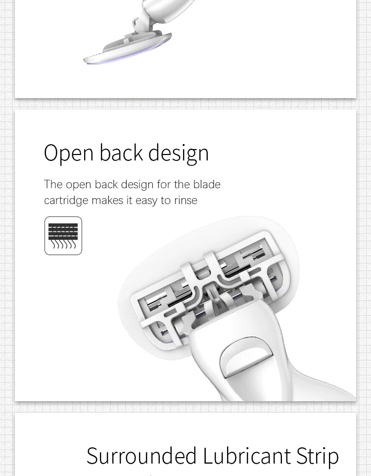Mini Disposable Razor New Design 4 Blades Woman Mini Disposable Razor - Canfill
