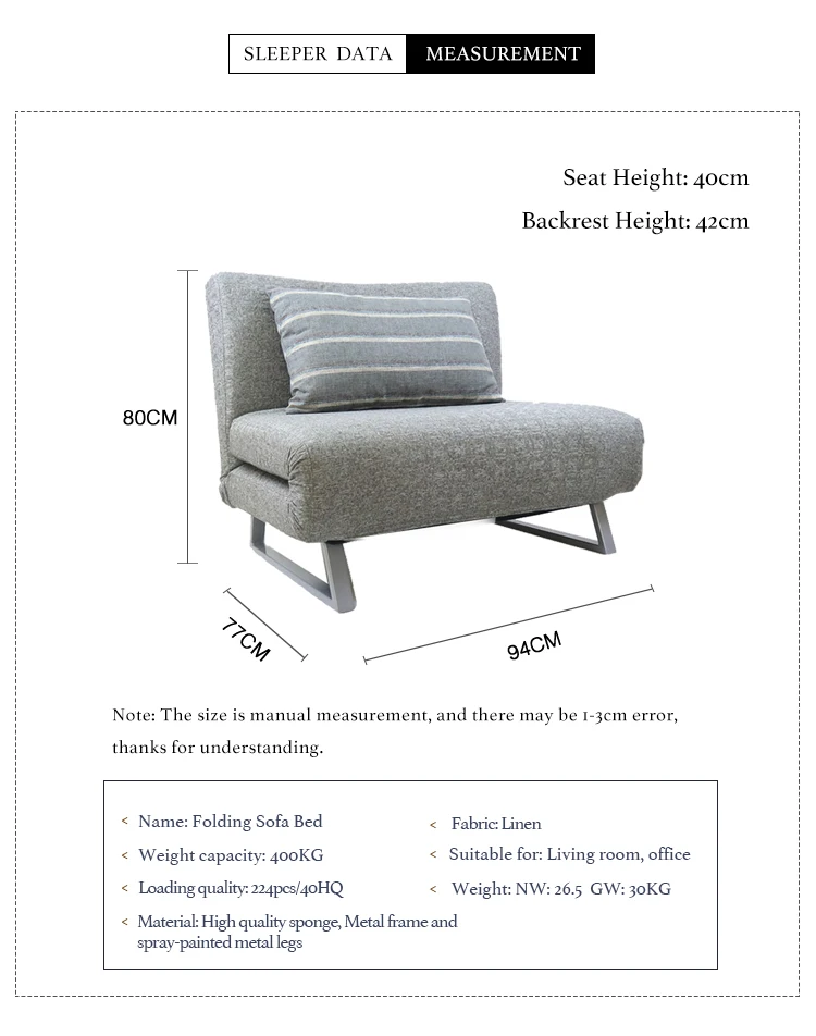 Soft Adjustable Lounge Folding Chair Tatami Folding Single Small
