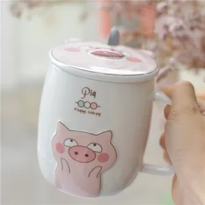 Image of Chinese supplier pig ceramic coffee cup porcelain tea cups