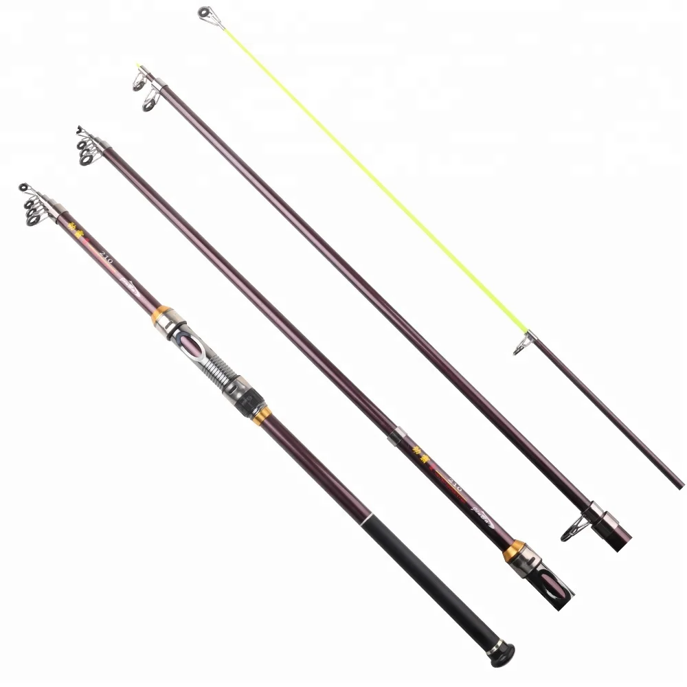 

2.1m 2.4m 2.7m 3m 3.6m China Carbon Fiber Fishing Carp Pole Carp Fishing Rod, Rust red